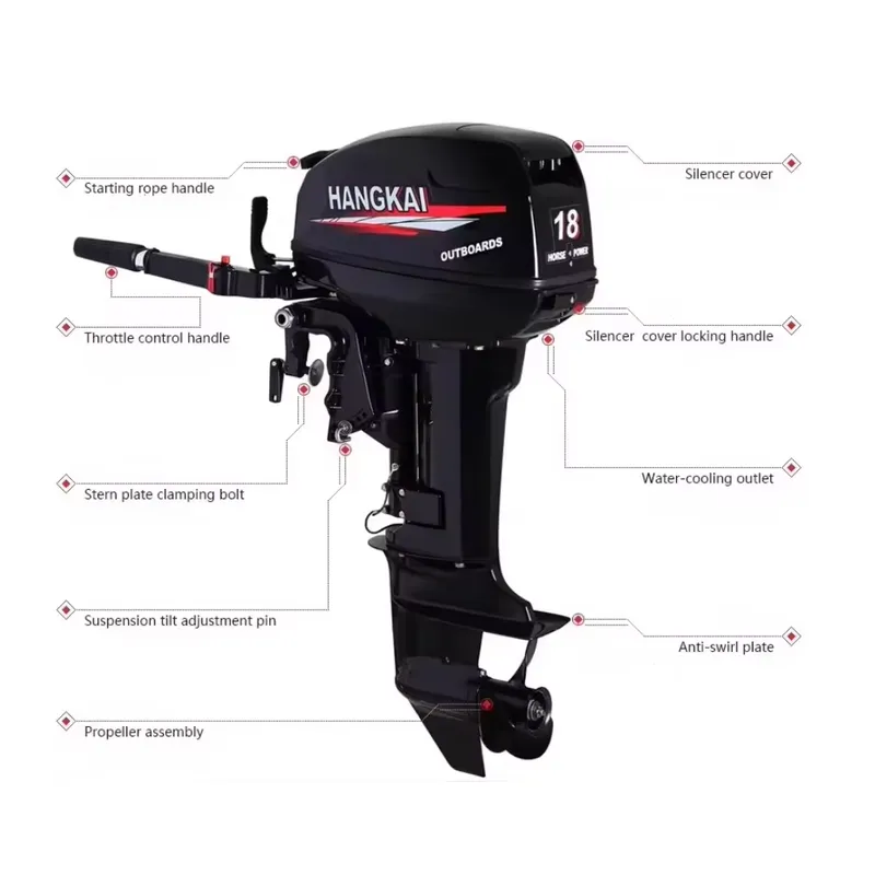 6馬力、12馬力、18馬力、30馬力、40馬力 2ストローク - Fishing Boat Outboard Motor のレビューと価格